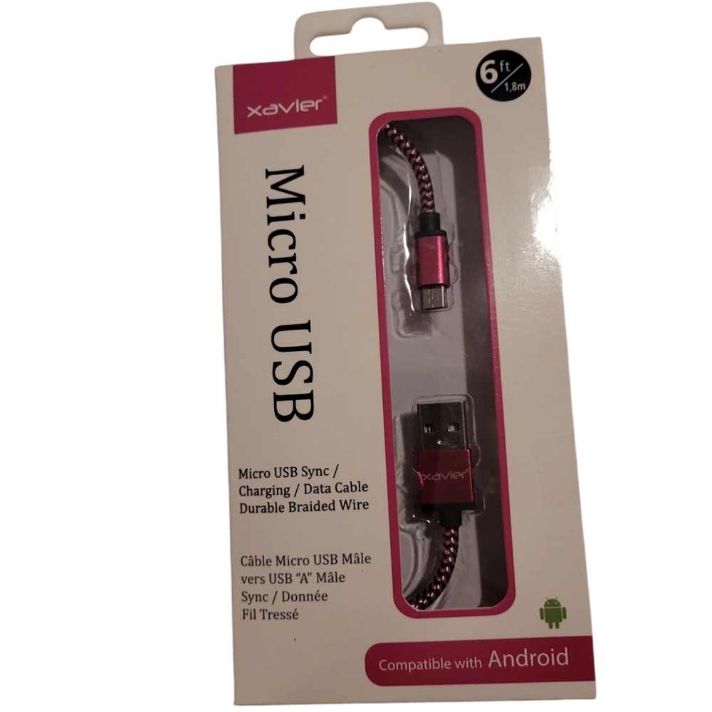 NEW Xavier Micro USB Type A Charging Cable -